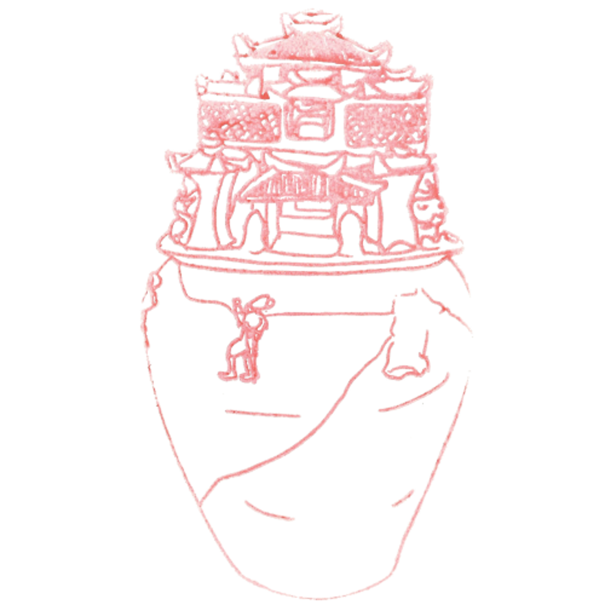 Western Jin Dynasty Celadon Piled-Figure Tower-Spirit Jar