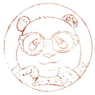 Postcard: "Twelve Flavors of Cuteness" – Glasses Panda